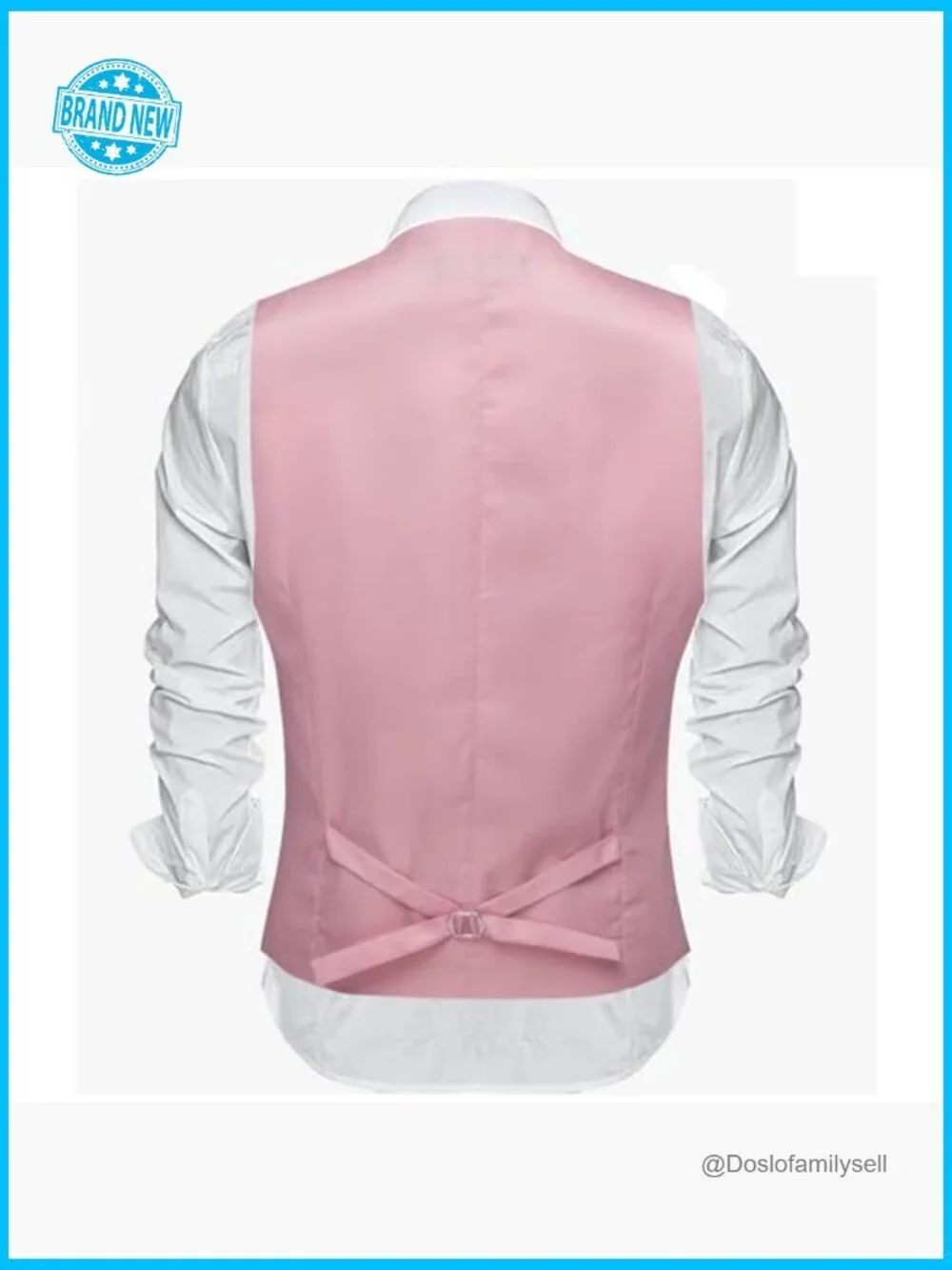 Men's Slim Fit V-Neck Vest Formal Casual Wedding Party Tuxedo Waistcoat